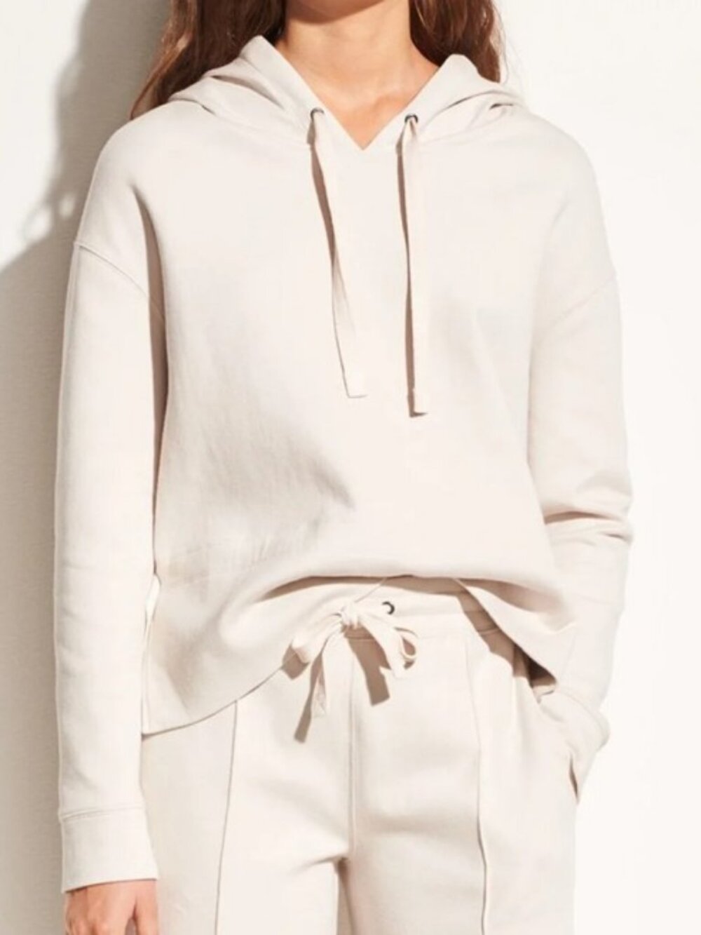 Vince cinched back hoodie sandstone women's size L